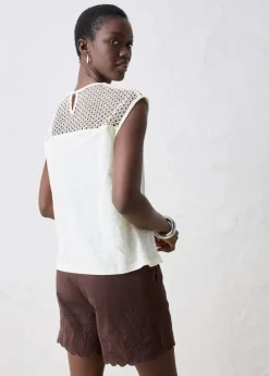 Top aus reinem Leinen