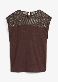 Top aus reinem Leinen