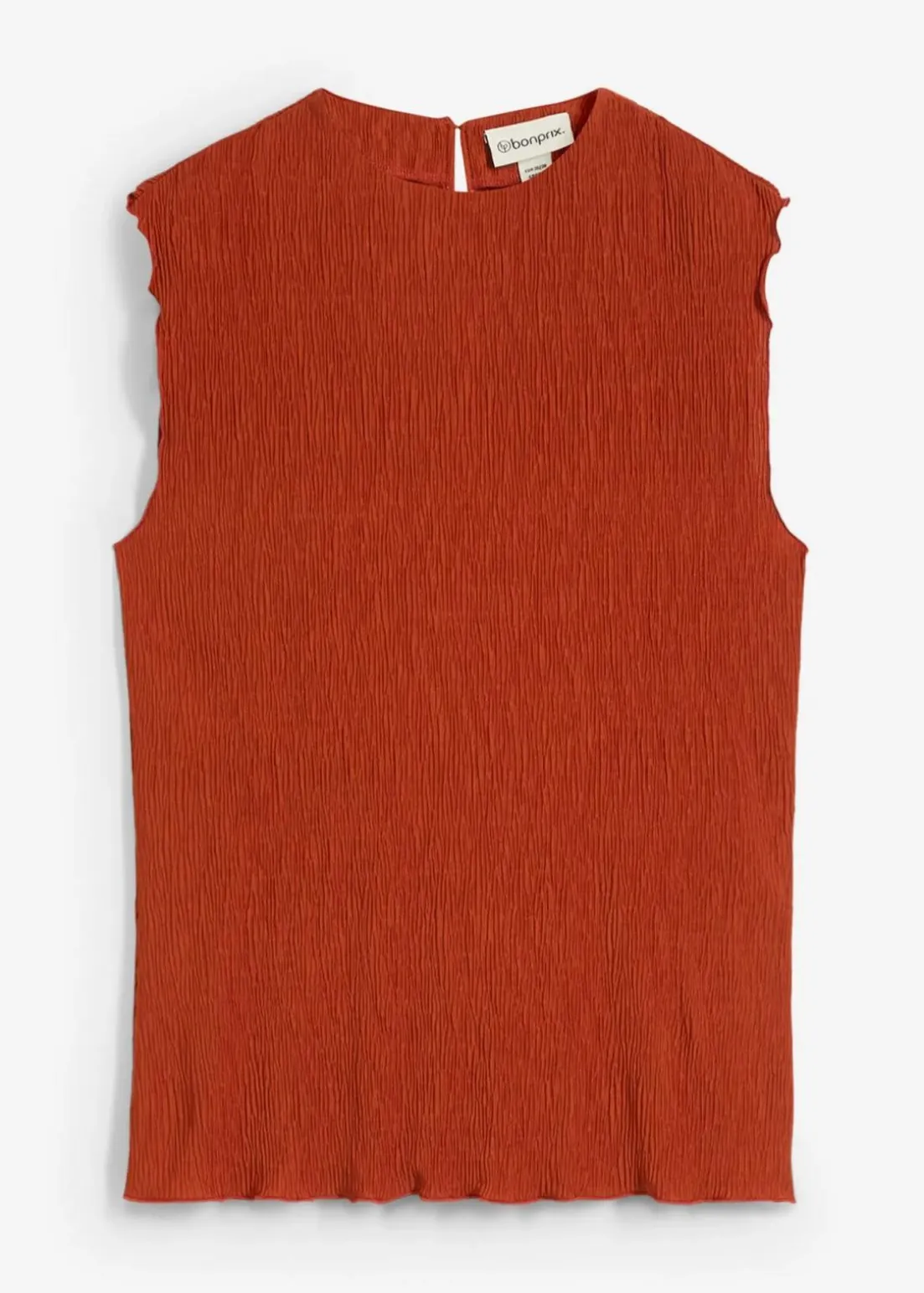 Top aus strukturiertem Crinkle