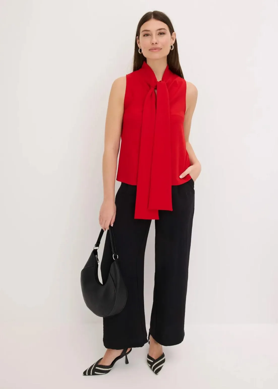 Top mit Schluppenkragen