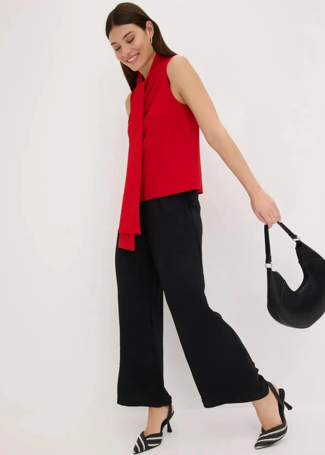 Top mit Schluppenkragen