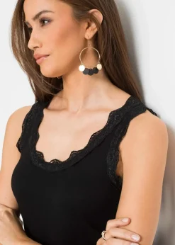 Top mit Spitze (2er-Pack)