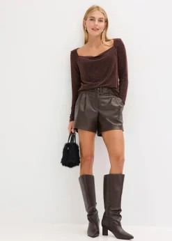 Top mit Wasserfallausschnitt