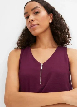 Top mit Zipper aus nachhaltige Viskose