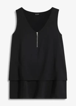 Top mit Zipper aus nachhaltige Viskose