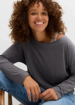 Top und Langarmshirt (2-tlg.Set) aus Jersey