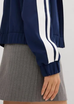 Trainingsjacke mit sportivem Streifen