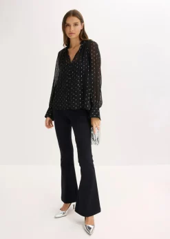 Transparente Schlupfbluse