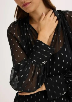 Transparente Schlupfbluse