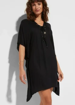 Transparente Strand Tunika aus Viskose