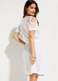 Transparentes Strandkleid aus Viskose