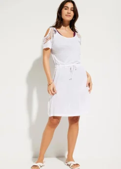 Transparentes Strandkleid aus Viskose