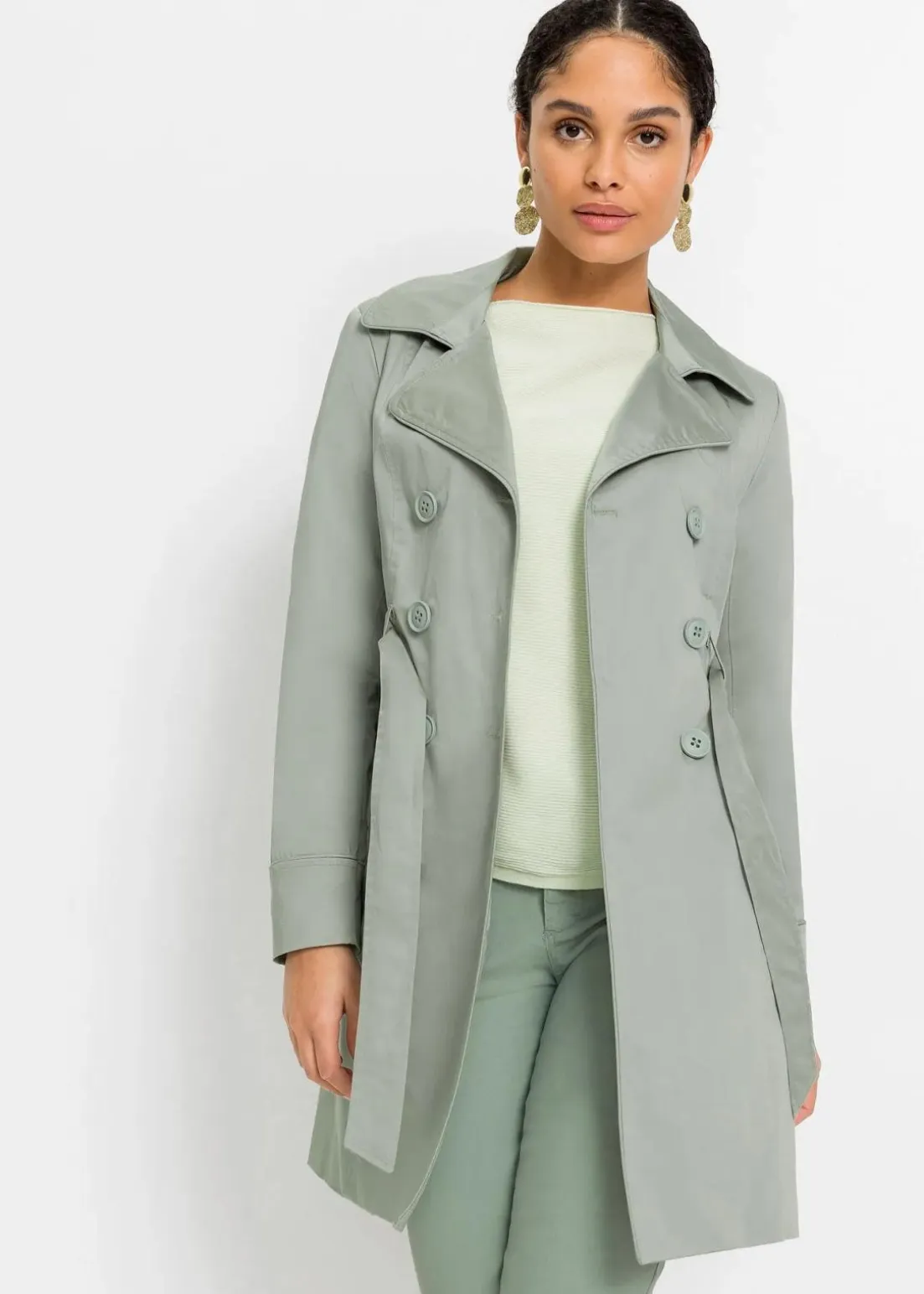 Trenchcoat aus Baumwolle