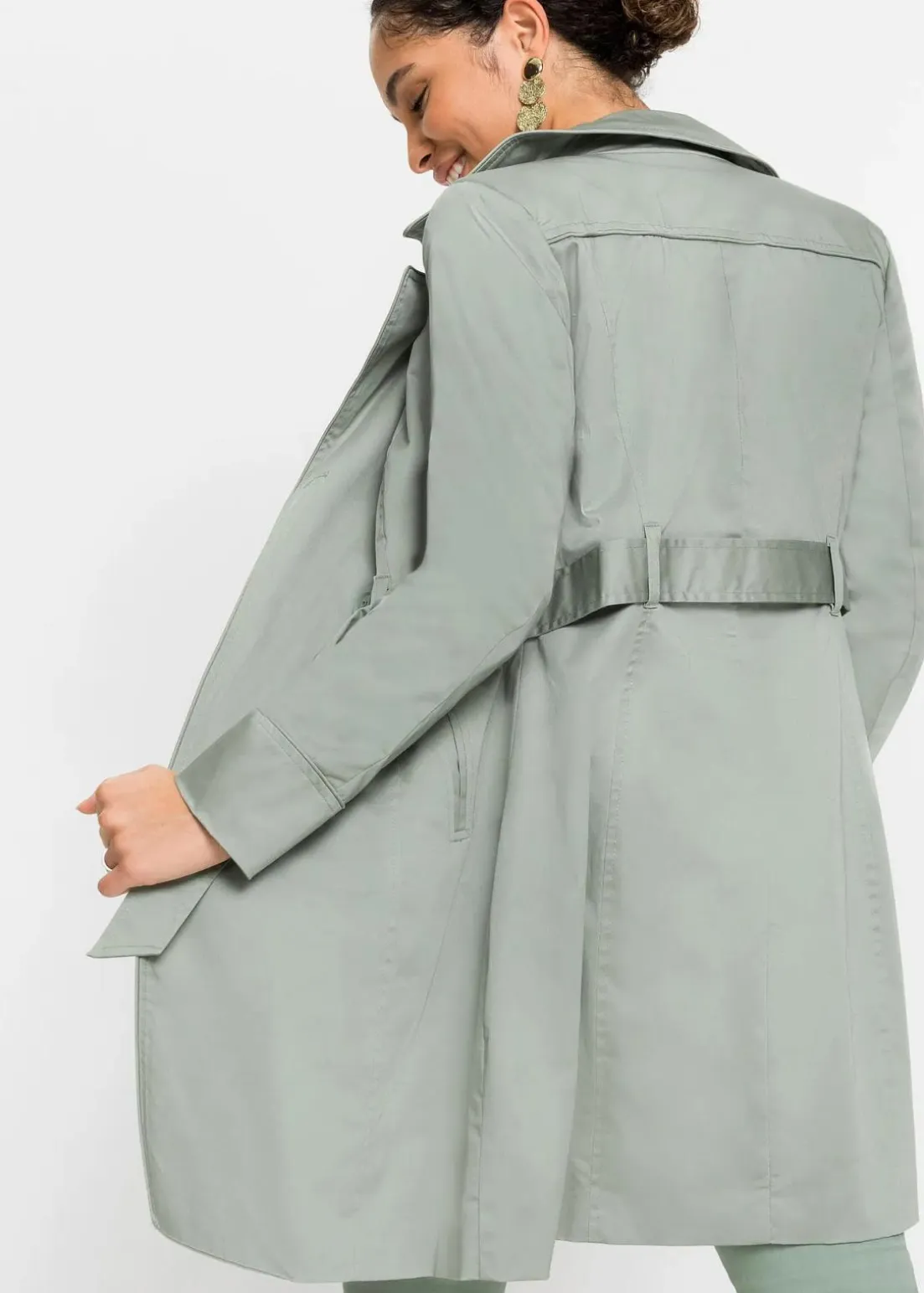 Trenchcoat aus Baumwolle