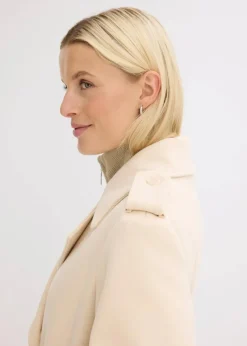 Trenchcoat in Wolloptik