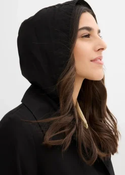 Trench-Mantel mit abnehmbarer Kapuze