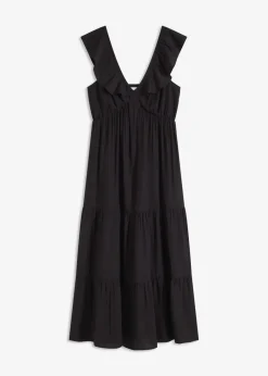 Trägerkleid aus feinem Viskose-Mix