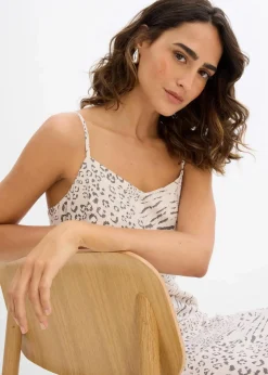 Trägerkleid aus fließender Viskose