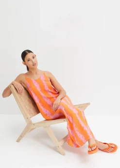 Trägerkleid aus fließender Viskose