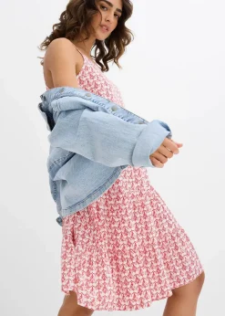 Trägerkleid aus fließender Viskose