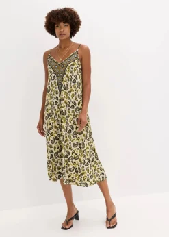 Trägerkleid aus softem Viskose-Mix