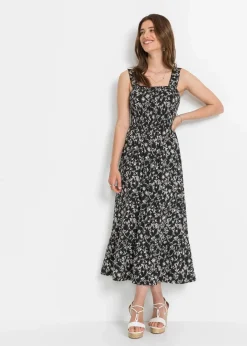 Trägerkleid aus Viskose-Mix