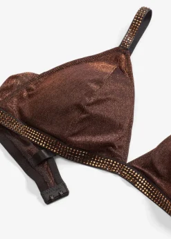 Triangel Bralette aus glitzerndem Material