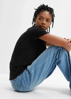 T-Shirt aus Baumwoll-Viskose-Mix