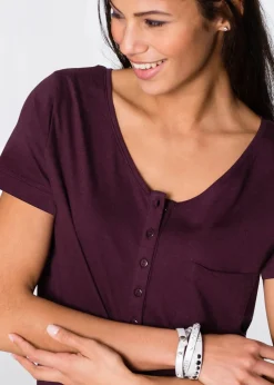 T-Shirt aus Baumwoll-Viskose-Mix