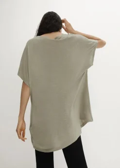 T-Shirt aus fließender Viskose