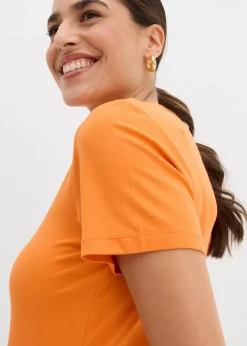 T-Shirt aus fließender Viskose