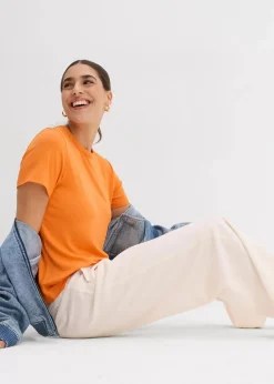 T-Shirt aus fließender Viskose