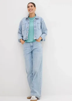 T-Shirt aus fließender Viskose