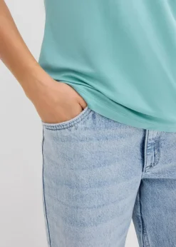 T-Shirt aus fließender Viskose