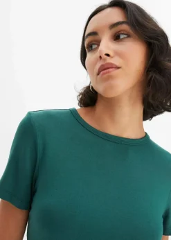 T-Shirt aus fließender Viskose