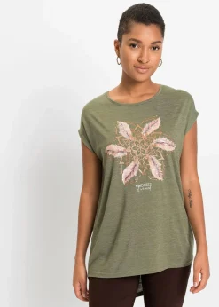 T-Shirt aus softem Viskose-Mix