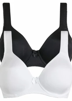 T-Shirt BH mit Bügel und Glanzeffekt (2er Pack)