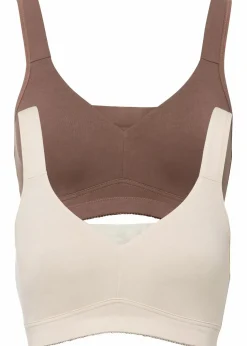 T-Shirt BH ohne Bügel mit Baumwolle (2er Pack)