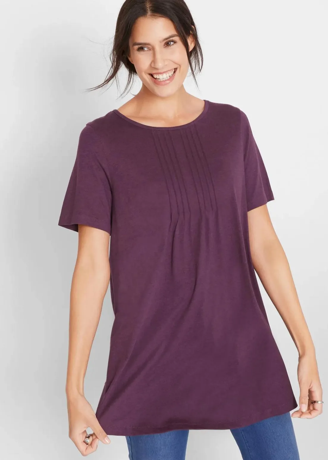 T-Shirt in A-Linien-Form, kurzarm