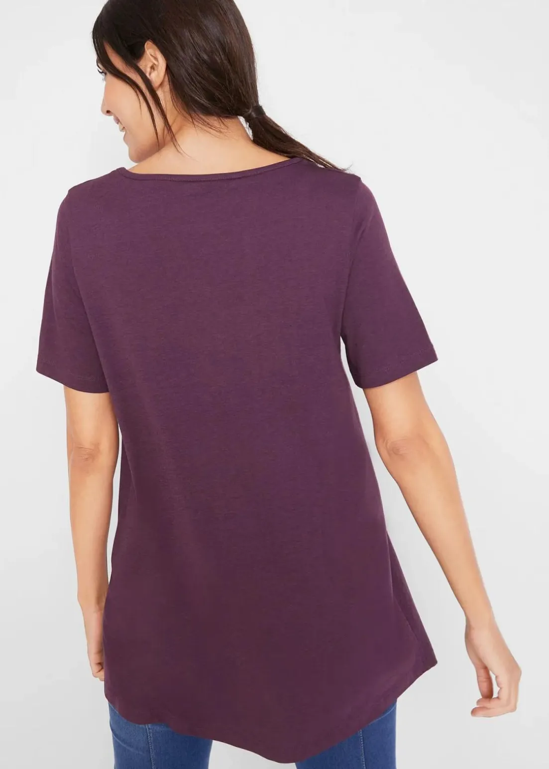 T-Shirt in A-Linien-Form, kurzarm