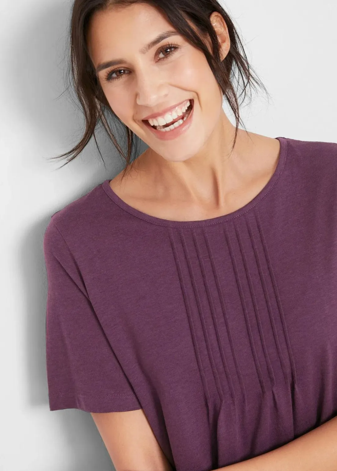 T-Shirt in A-Linien-Form, kurzarm