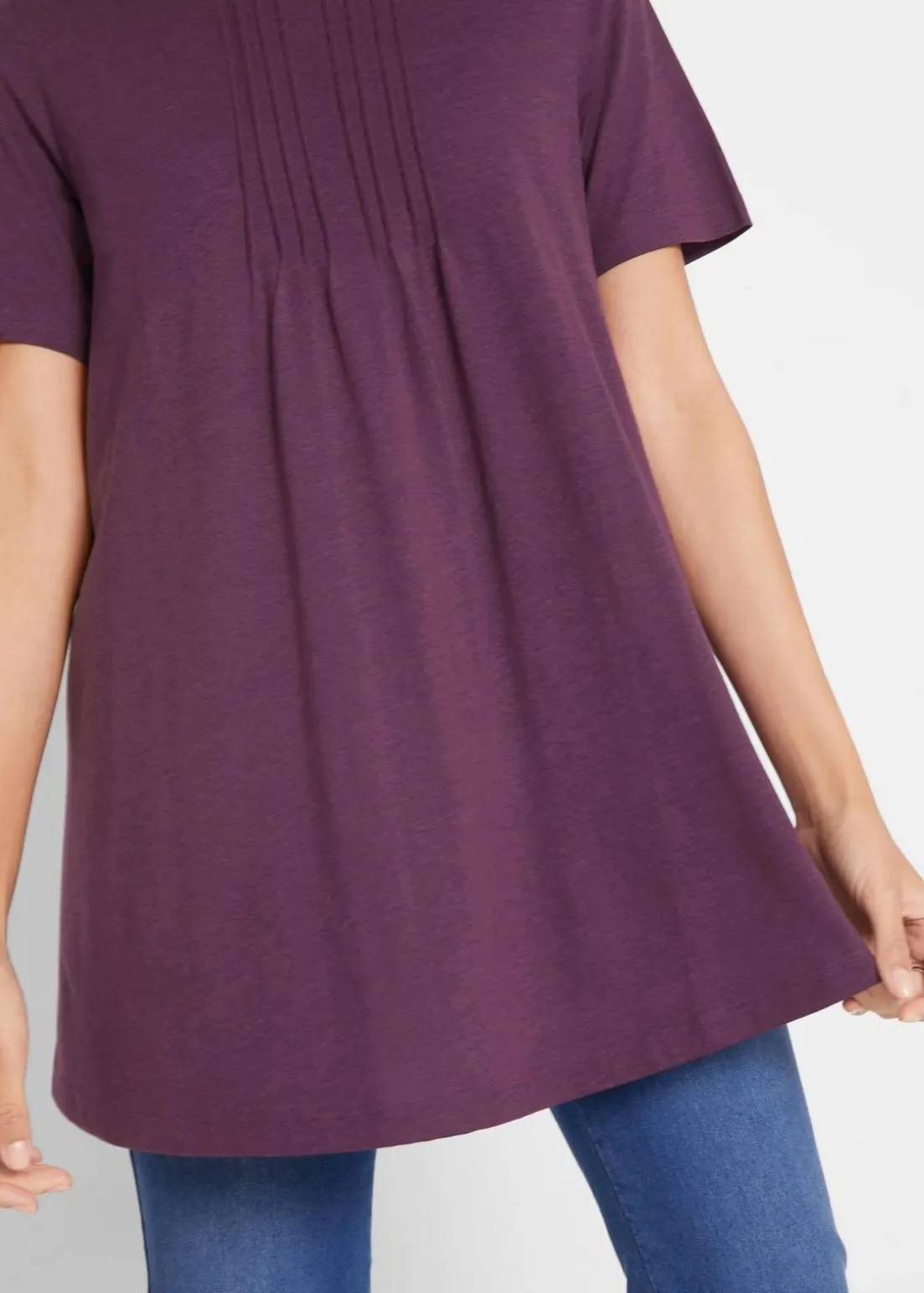 T-Shirt in A-Linien-Form, kurzarm