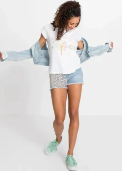 T-Shirt mit floralem Print