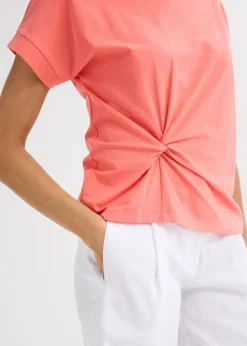 T-Shirt mit Knotendetail