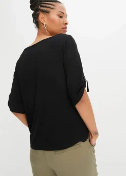 T-Shirt mit U-Boot-Ausschnitt