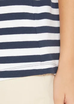 T-Shirt mit U-Boot-Ausschnitt