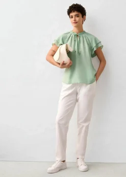 Tunika mit Seidenanteil