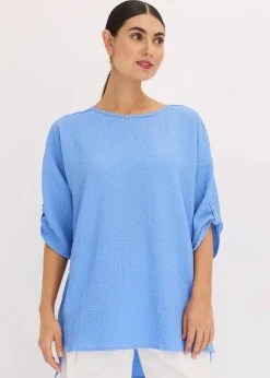 Tunika mit Struktur und Spitzenband