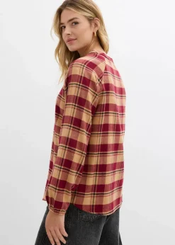 Tunikabluse aus Flanell