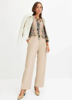 Tunikabluse aus fließendem Satin